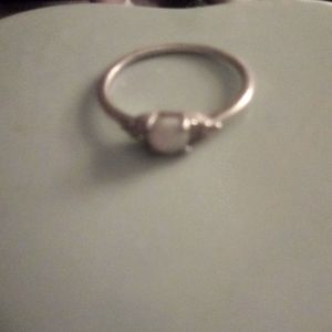 Fire opal ring silver